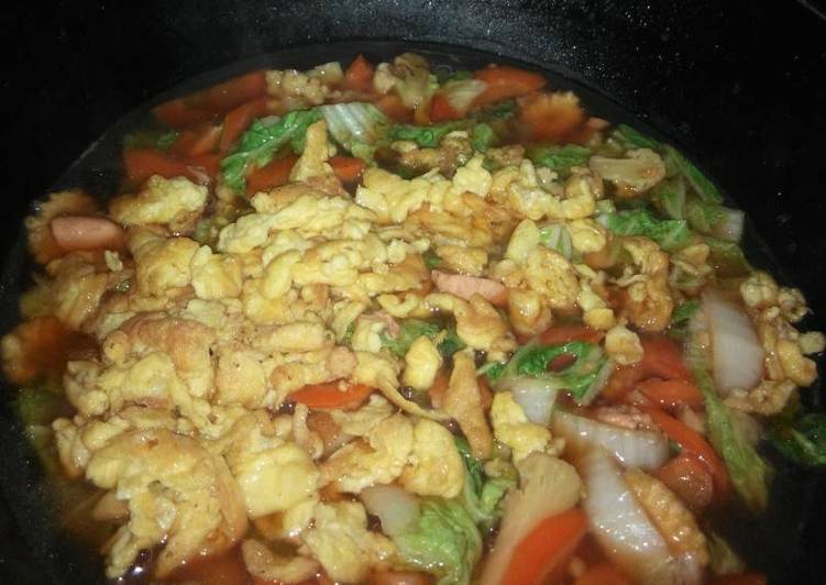 Resep Cap cay kuah - Noviealam