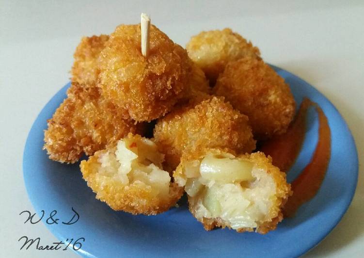 Resep Bitterballen Macaroni Kentang & Keju Gurihhh / Bola 