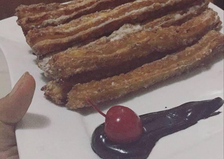 gambar untuk cara membuat Spanish Donut aka Churros with Choco Dip