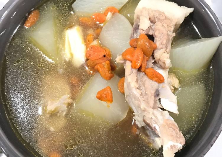 resep lengkap untuk Lo ba guo soup (pig)