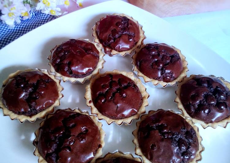 bahan dan cara membuat Mini Pie Brownies