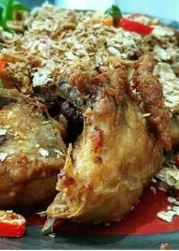 Ayam goreng oatmeal bawang putih