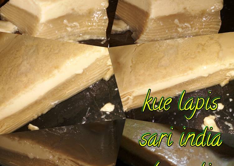 resep lengkap untuk Kue lapis sari india simpel