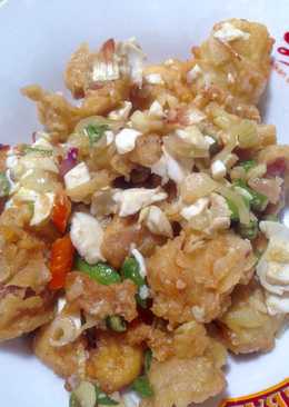 Cumi goreng telor asin spicy