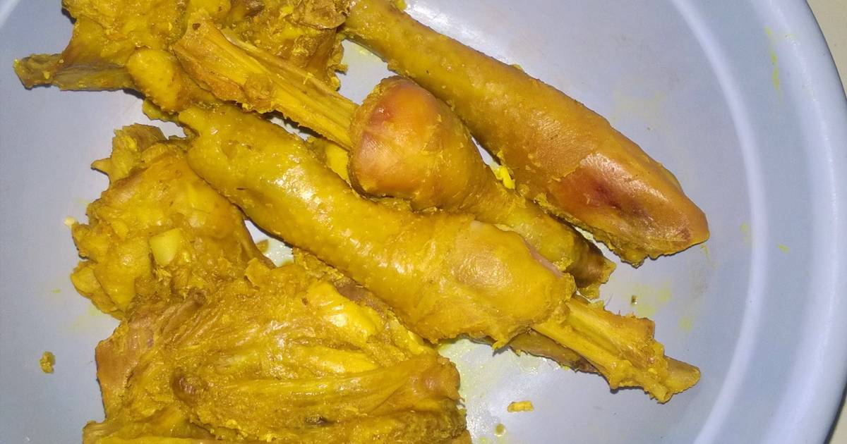 Resep Ayam kampung bumbu ungkep . praktis ala Ajeng Dilaa