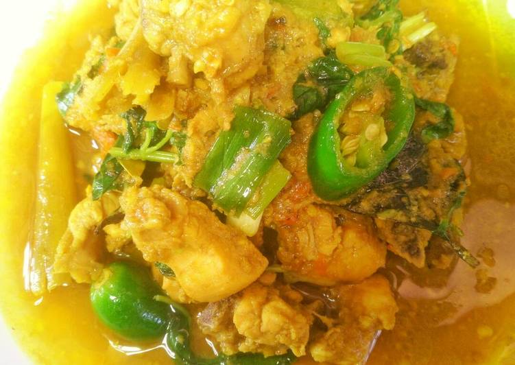 cara membuat Ayam rica rica kemangi ala anak kos