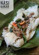 Nasi bakar ikan cakalang