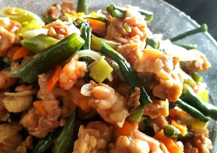 gambar untuk resep makanan Tumis Tempe Kacang Udang ala Bunda Fanda