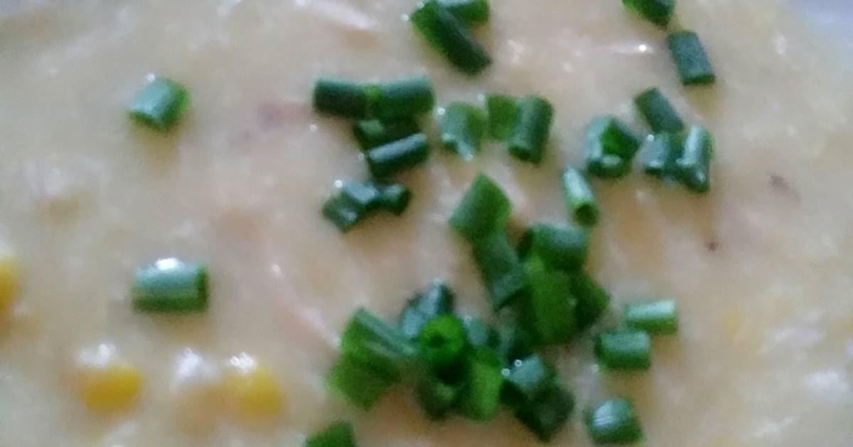 Resep Chicken corn soup rumahan enak dan gurih ala Eka Widya Sari