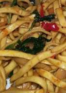 Mie goreng gepeng pedas