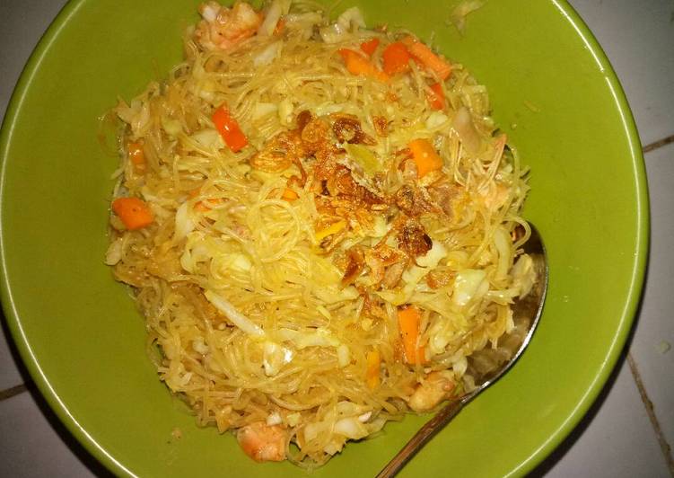 resep Bihun goreng udang #kitaberbagi