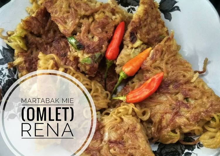 resep makanan Martabak Mie (omlet) Praktis