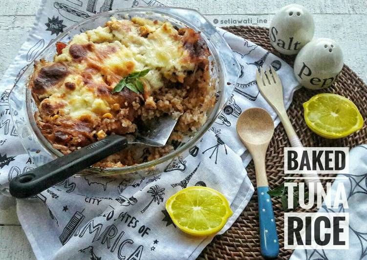 gambar untuk cara membuat Baked Tuna Rice