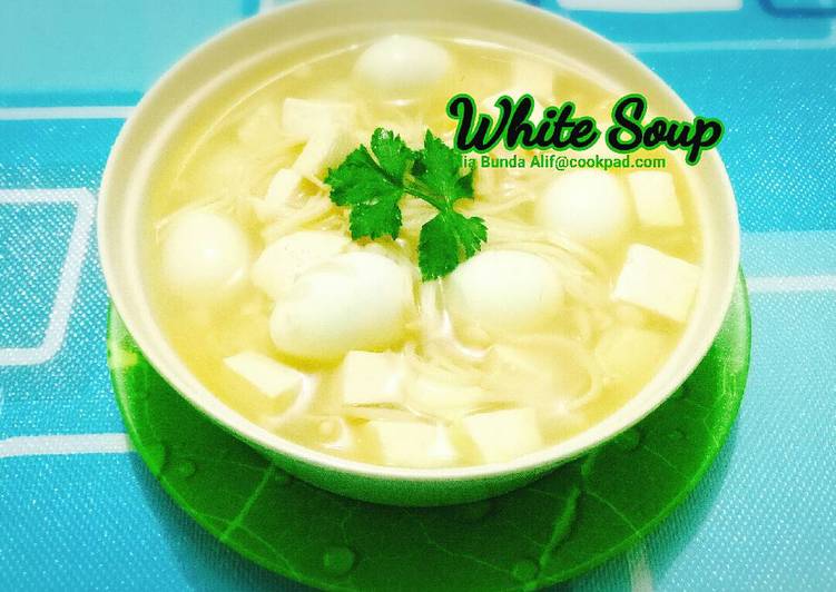 cara membuat White Soup (menu batita 1y+)