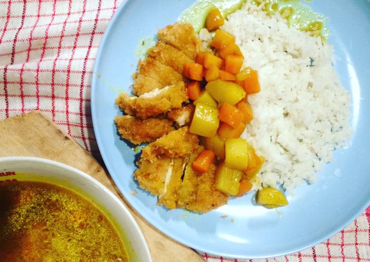 gambar untuk resep makanan Homemade Chicken Katsu Curry Rice