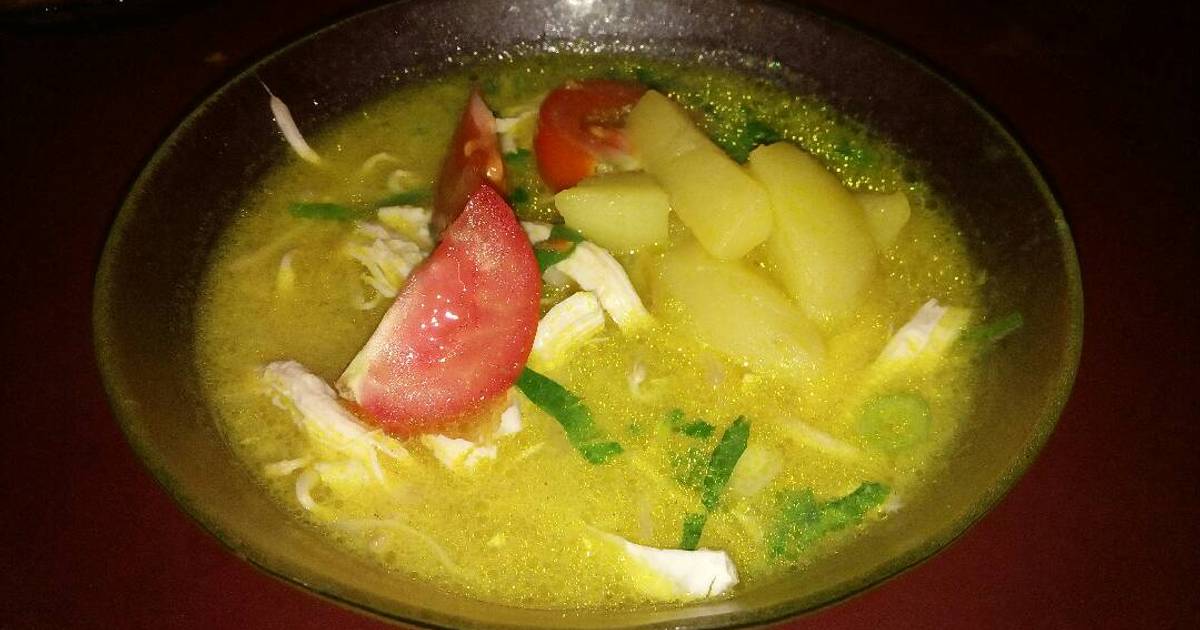 Resep Soto ayam kuah santan ala debi sri astuti