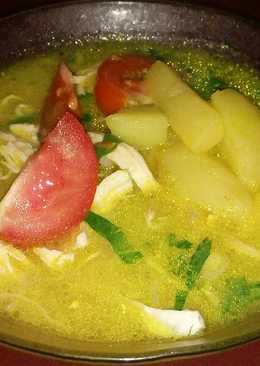 Soto ayam kuah santan