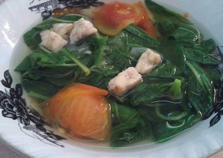 resep lengkap untuk Sayur bening bayam untuk balita