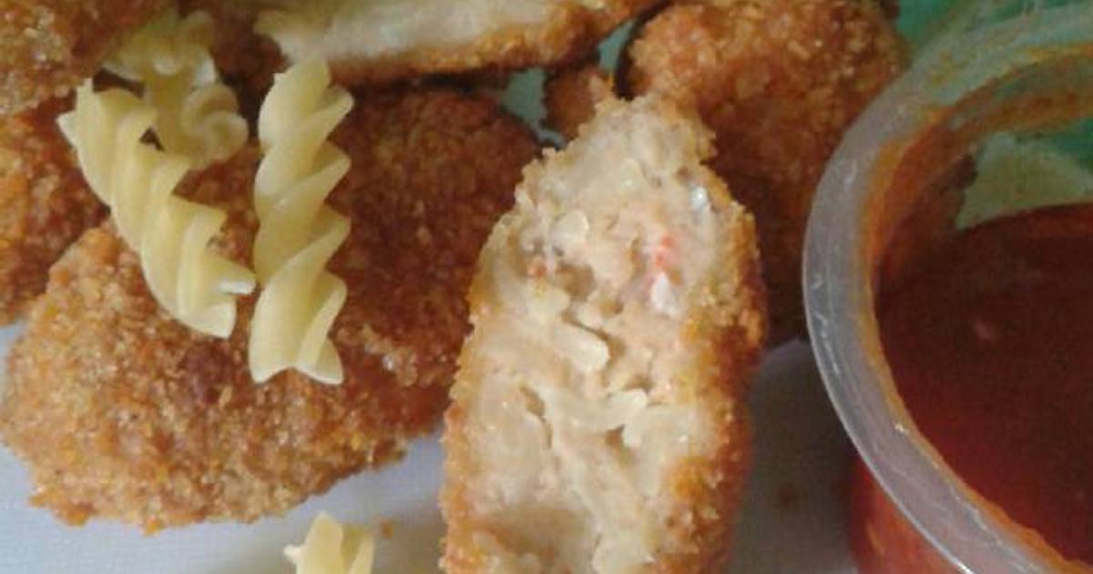 Resep Nugget ayam udang dan fushili ala Inge Dinia