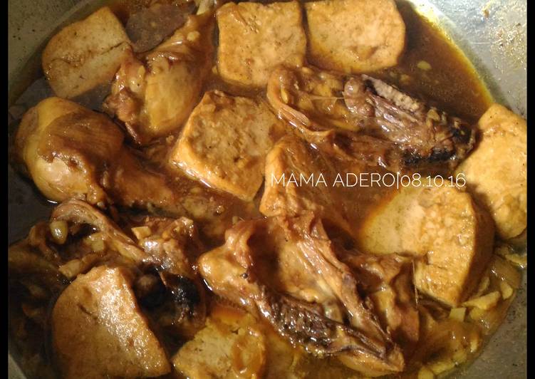 resep masakan Semur Ayam Tahu Simple