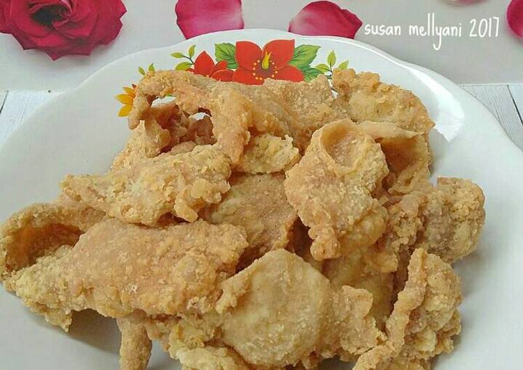 gambar untuk resep makanan Kulit ayam krispy