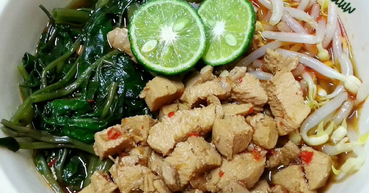 Resep Mie Ayam Kangkung ala S.L