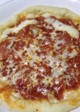 Pizza mozarella empuk teflon