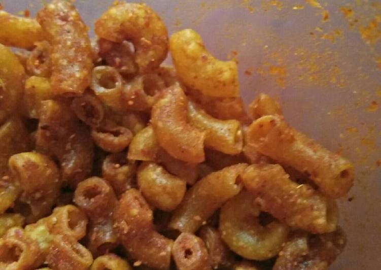 resep lengkap untuk Makroni Bantet Goreng Pedas