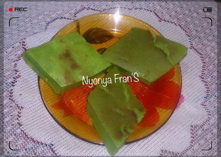 resep Kue Bingka Pandan/ kue kojo Kw By Nyonya Fran'S