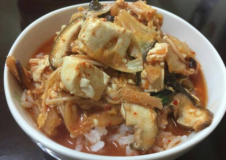 resep makanan Sup Tahu Pedas Korea/Sundubu Jigae