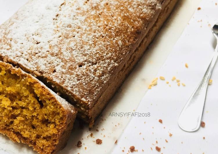 resep masakan Pumpkin Cake / Bolu Labu Kuning