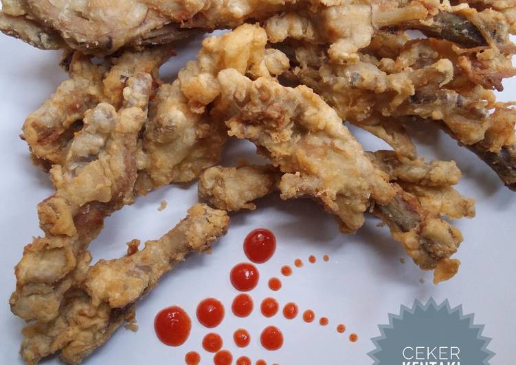 resep lengkap untuk Ceker Kentaki