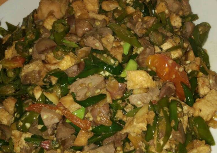 gambar untuk resep makanan Oseng ati ampela cabe ijo