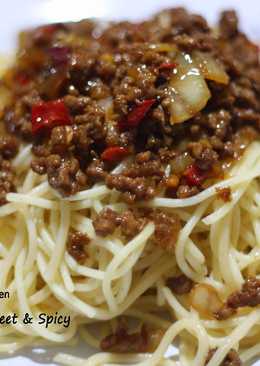 Spaghetti Beef Spicy #selasabisa_cookpad