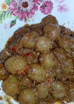 Cilok kenyal bumbu kacang