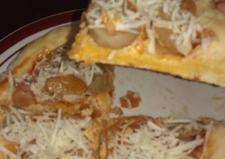 resep makanan Pizza teflon (no oven)??