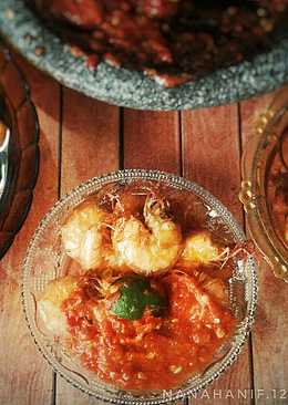 6. Udang goreng sambal jeruk limau