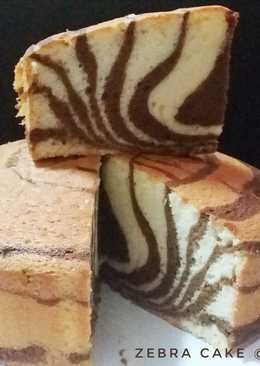 Mocca Zebra Cake Putih Telur