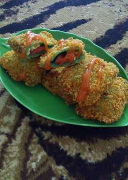 Roti goreng isi sosis