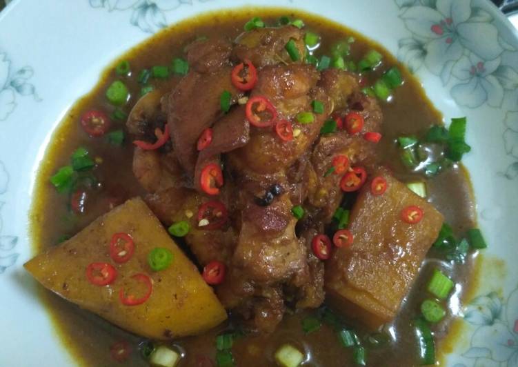 cara membuat Worchestershire Limau Chicken