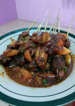 Sate kambing bumbu kacang