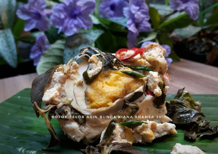 resep makanan Botok telor asin