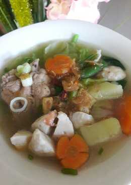 Sup ayam bakso resep baru