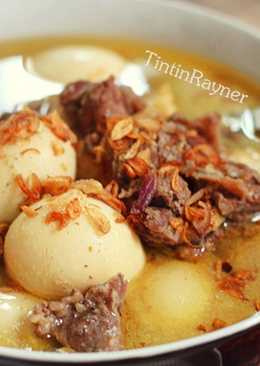 Terik Daging Sapi Tahu Telor langsung Enakk :D resep Keluarga