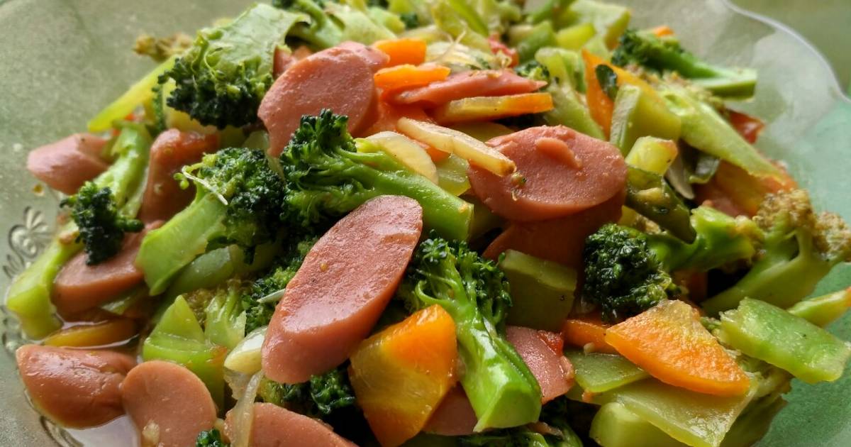 4 resep cah brosis ( brokoli sosis ) enak dan sederhana 