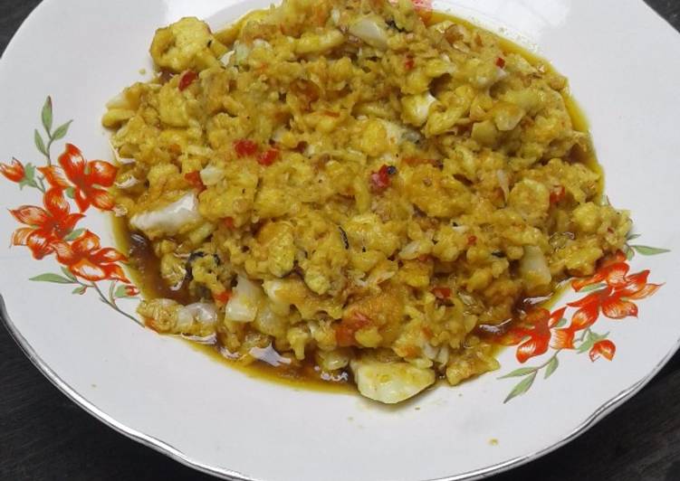 resep masakan Orak Arik Telur Sambal Terasi