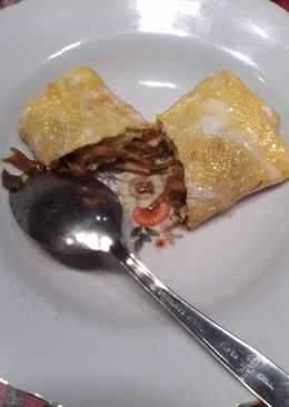 Lumpia Rebung Ebi Goreng dan Rebung Ebi Selimut Dadar telur