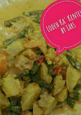 Sayur Lodeh Ka' Kentel (Ka~cang panjang, Ken~tang, Wor~tel)