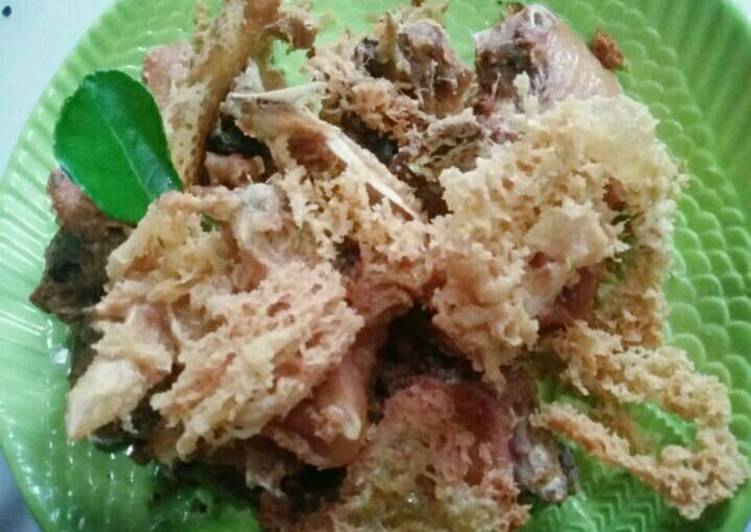 resep makanan Ayam kremes bersarang anti gagal