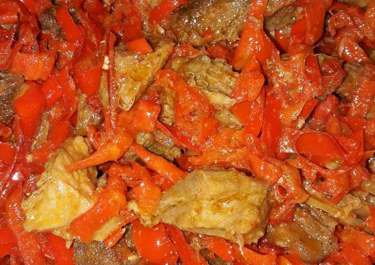 resep makanan Sambel goreng daging Khas Cirebon